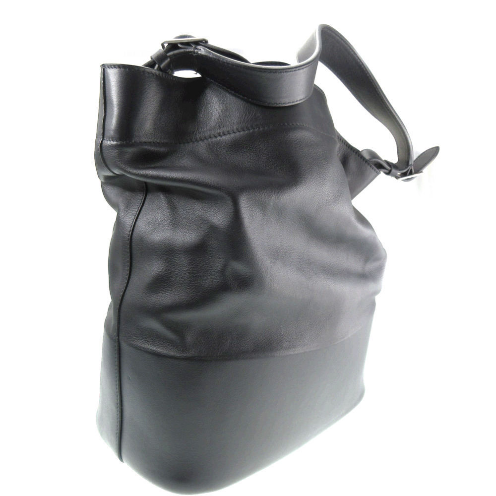 CELINE drawstring shoulder bag leather black - Picture 2 of 8